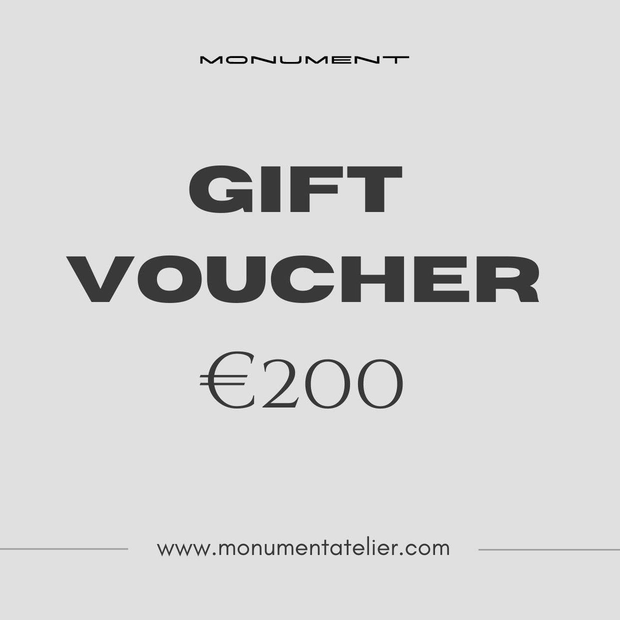 Gift voucher worth 200 €